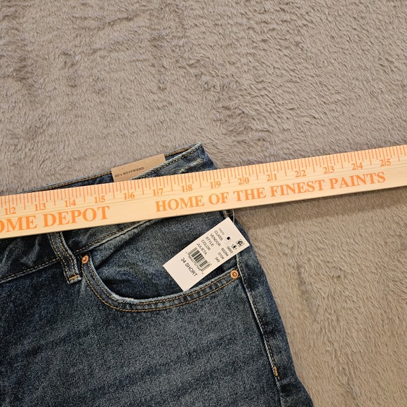 PacSun 90's Boyfriend Julieta High Waisted Blue Jeans 34 Short NEW - Picture 4 of 10